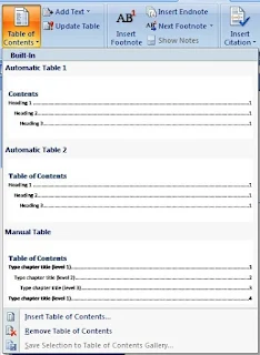 How to Create Table of Contents (Index) in Ms Word in Hindi