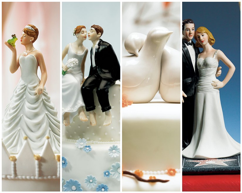 Kick off your happily ever after with a fairytale wedding cake topper