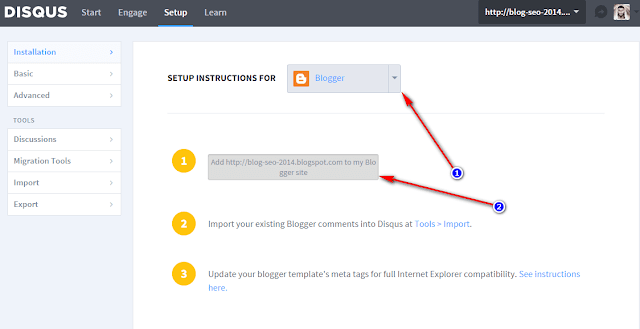 cara membuat komentar disqus di blogger