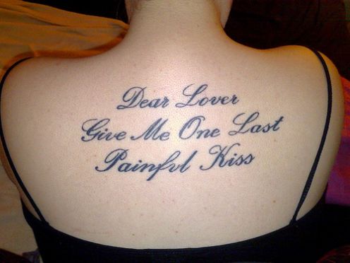 quotes for girl tattoos. Tattoo Quotes For Girls