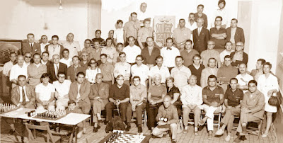 Ajedrecistas participantes en el Torneo Internacional de Berga-1970