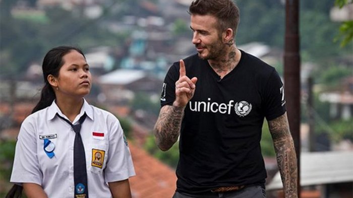  Perjumpaan Gadis Korban Bully dengan David Beckham