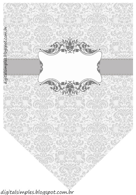 Silver Arabesques First Communion Free Printables. 