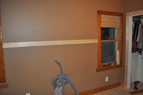 wainscoting, bedroom reno, dutch boy, white lullaby paint, DIY, trim, baseboards, bedroom wainscoting