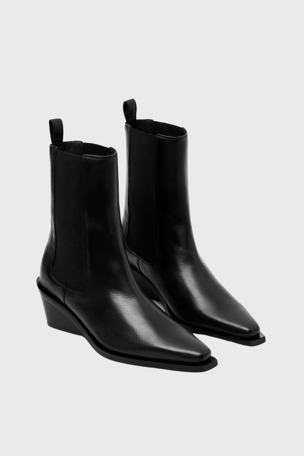 leather cowboy chelsea boots