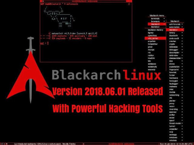 توزيعة blackarch للاختراق 