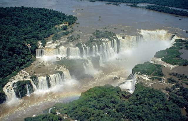 Iguazu falls, nature, waterfall, background images, desktop wallpaper, 