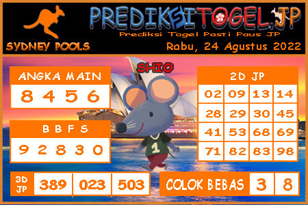 Prediksi Togel Sidney JP Rabu 24 Agustus 2022