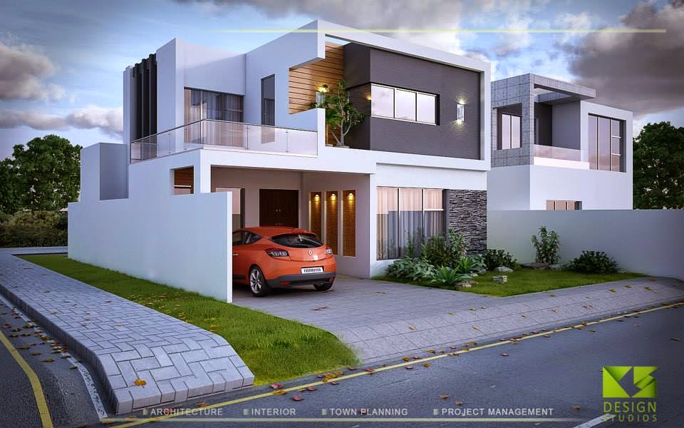 New Modern  5 Marla  House  Design 3D Front Design Blog