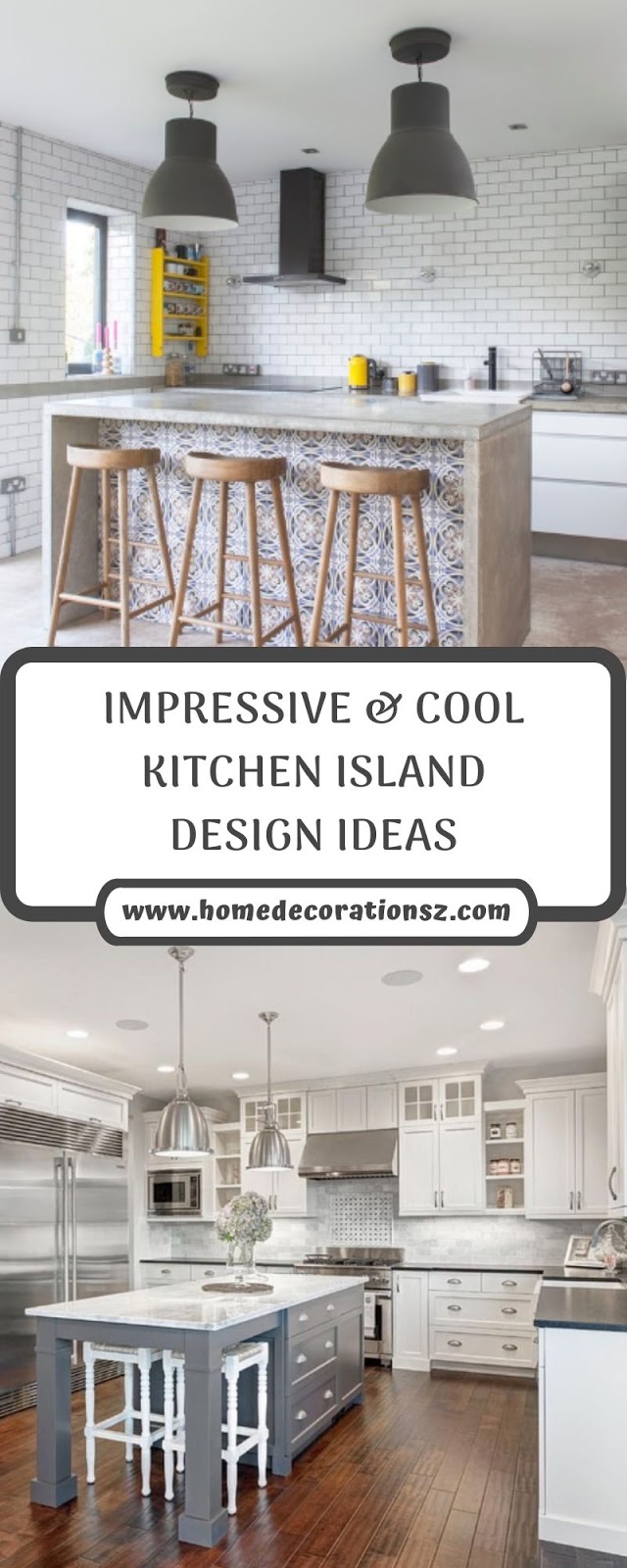 IMPRESSIVE & COOL KITCHEN ISLAND DESIGN IDEAS