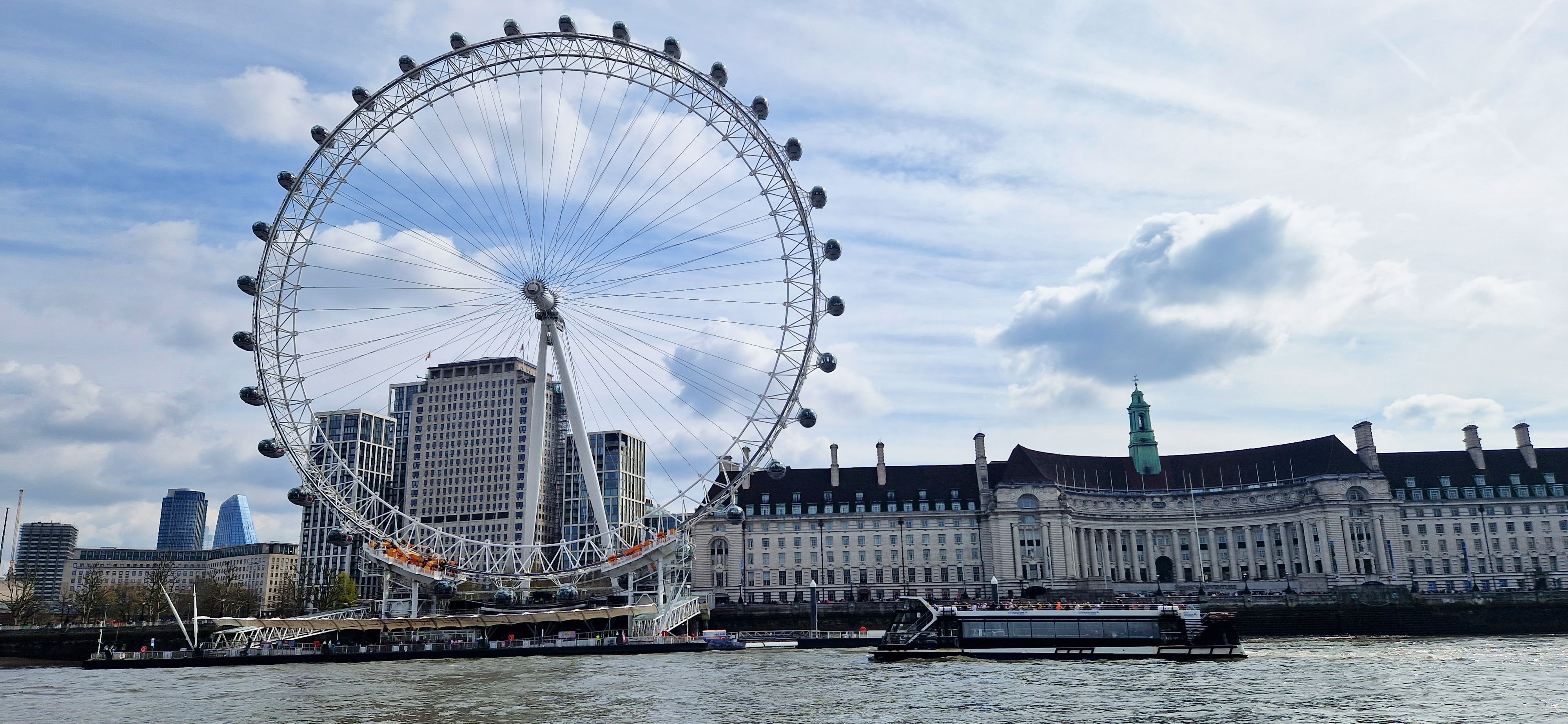 The London Eye and County Hall photographed by Is This Mutton from a Thames river boat