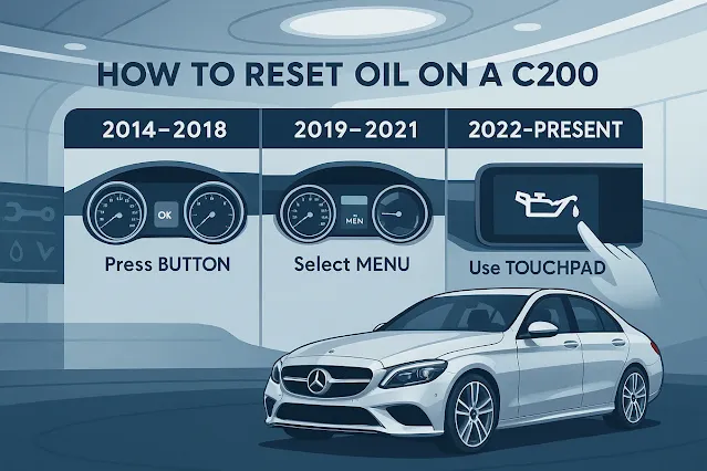 実際の手順：C200のオイルリセット方法【年式別に解説】