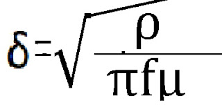 Skin depth formula