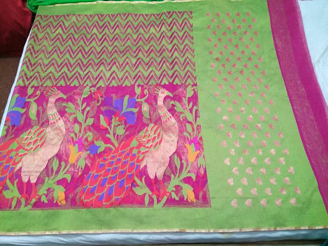 banarasi handloom jute net Saree