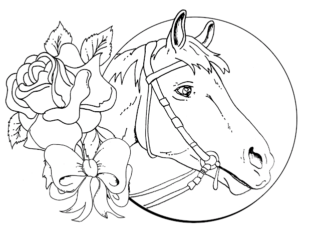 Detailed Christmas Coloring Pages  Download Horse Coloring Pages For Girls 