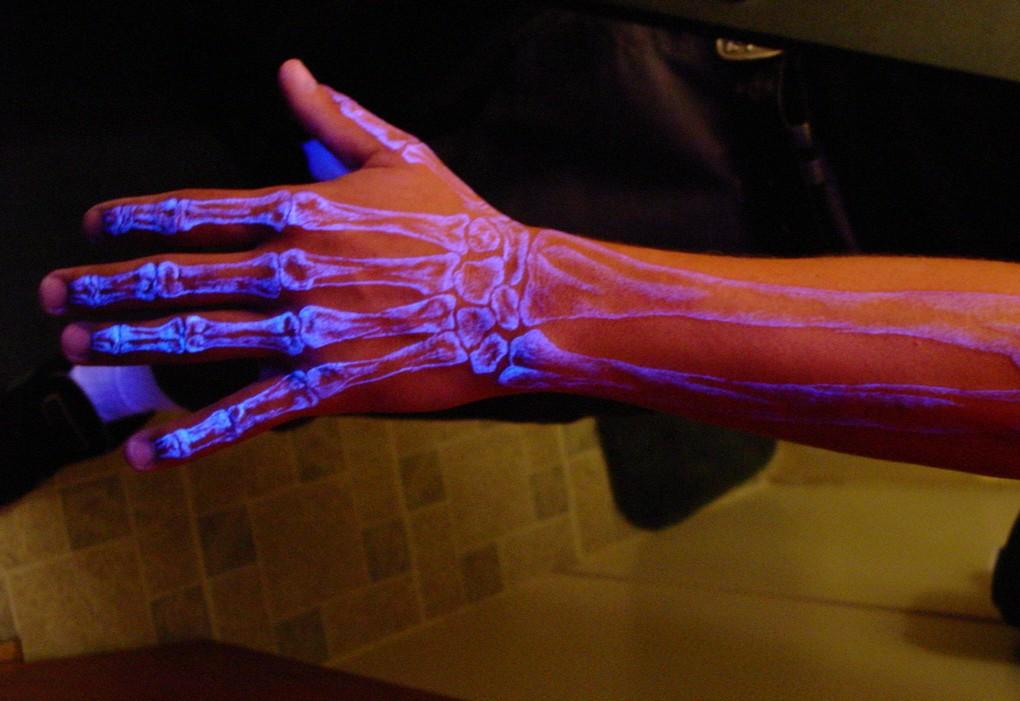 Currently available black light tattoos