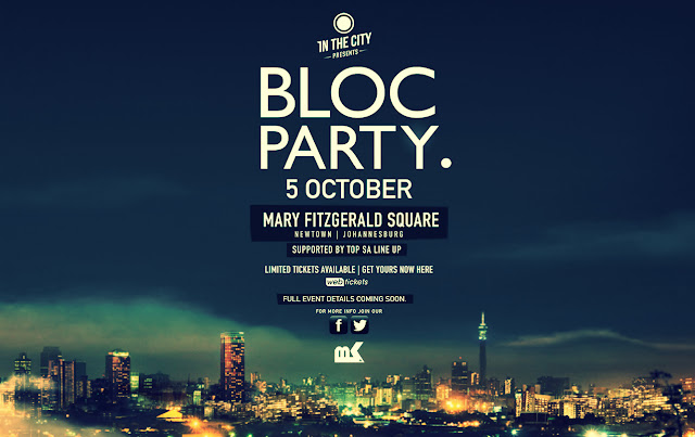 Vodacom Unlimited In The City Presents BLOC PARTY