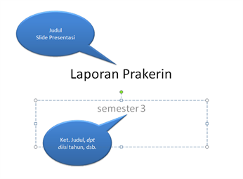 mengisi slide judul