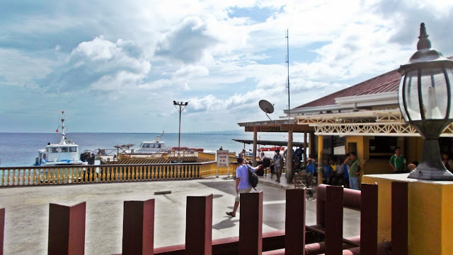 street view of Liloan Jetty Port with the sea in the background