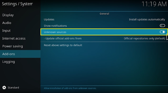 How To Enable Unknown Sources On Kodi 19 Matrix