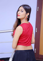 Nishi Gandha in Beautiful Red Crop Top ~  Exclusive 009.jpg