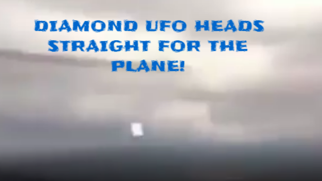 Towards the end of this UFO video the last UFO looks like it's heading straight for the plane.