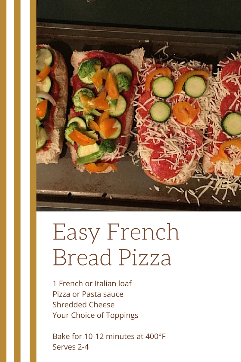Quick + Easy French Bread Pizza // WWW.THEJOYBLOG.NET