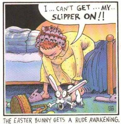 chocolate easter bunny funny. Happy Easter.. and enjoy