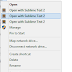 Fix multiple context menu items for sublime text