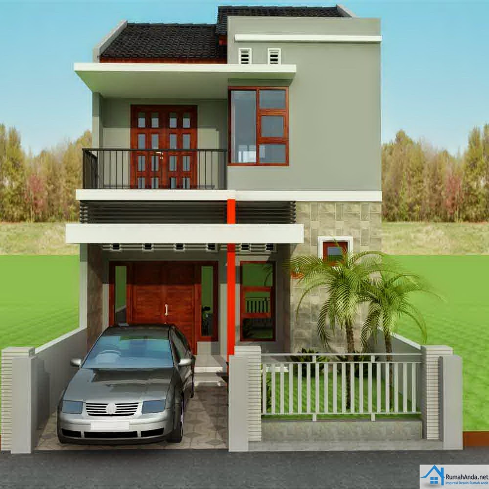 Desain Rumah  2 Lantai Ukuran 9x12 Contoh O