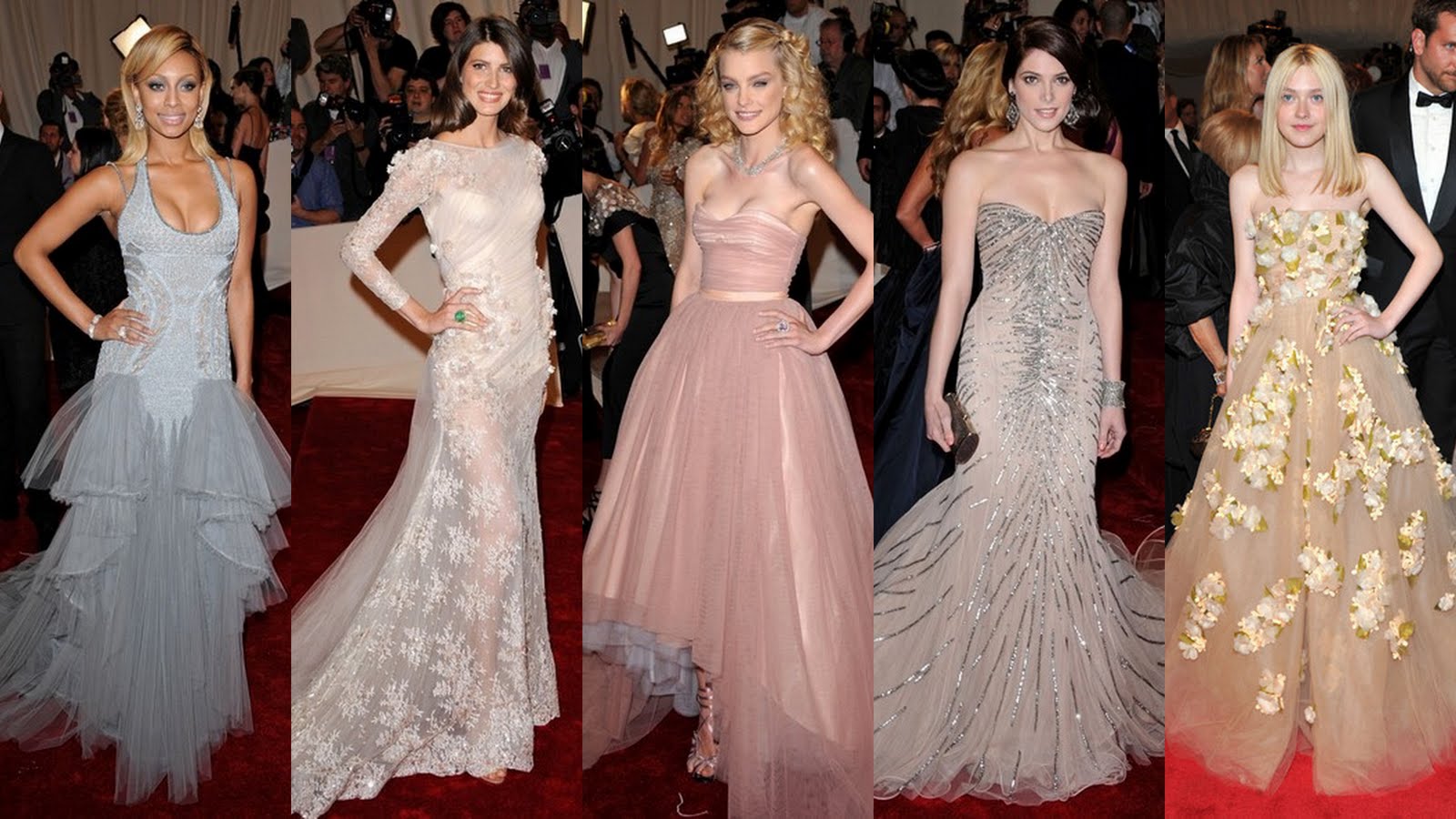 strapless wedding dresses with red Divas and Darlings - The Met Gala 2011