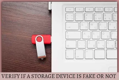 test if a storage device is fake or not