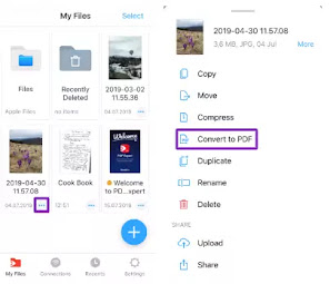 how to convert images to iphone using pdf expert