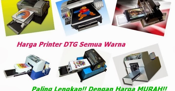  Printer  DTG  A4  Versi Terbaru Bisa Cetak SEMUA WARNA Kaos 