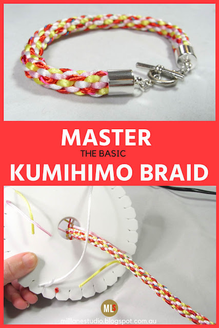 Learn how to master the basic Kumihimo Braid