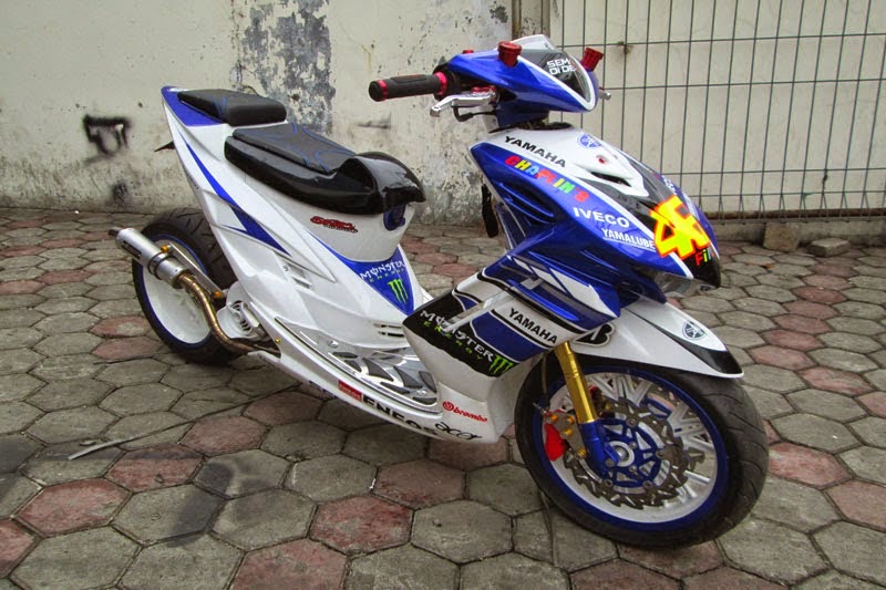  Modifikasi Mio Warna Biru Modifikasi Motor Kawasaki 