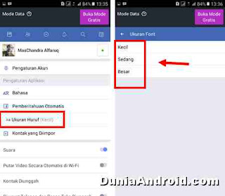 Cara ubah ukuran Font Aplikasi facebook Lite Cara mengubah ukuran Huruf di FB Lite