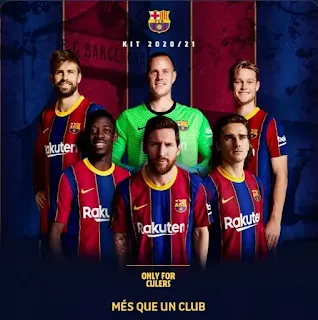 Barcelona might have hint at messi stay with home jersey promotion 