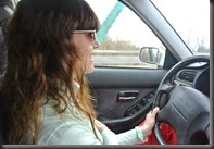 Cheryl Driving the last leg.