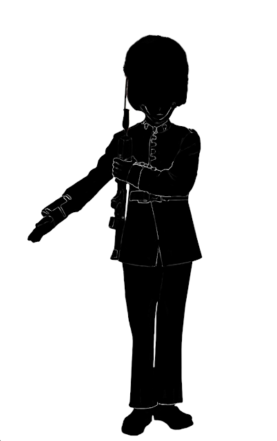 queen's guard silhouette