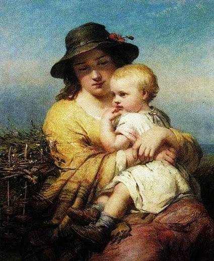 Mother and child James John Hill