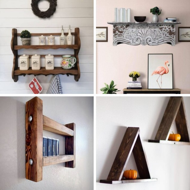 unique home wall shelf ideas