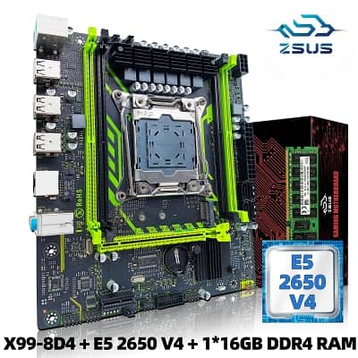 ZSUS X99 + Intel Xeon E5 2650 v4 + 16 GB