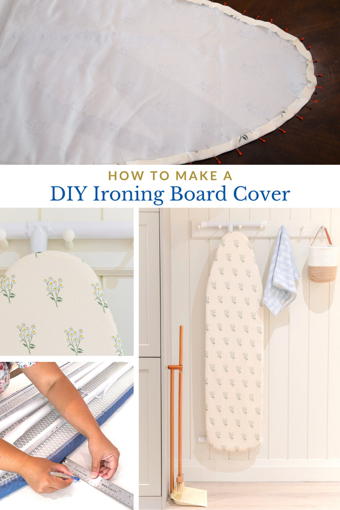 DIY Plastic-Free Ironing Board Cover and Natural Wool Pad » My