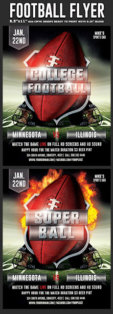  American Football Flyer Template