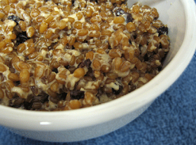 Creamy wheat berry and honey dessert, adapted from Lorna Sass's Whole Grains Every Day, Every Way Creamy wheat berry and honey dessert, adapted from Lorna Sass's Whole Grains Every Day, Every Way