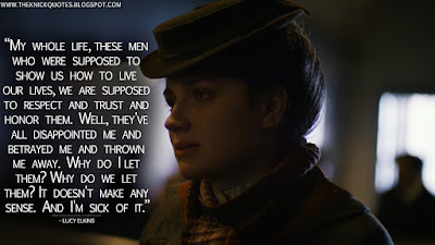 My whole life, these men who were supposed to show us how to live our lives, we are supposed to respect and trust and honor them. Well, they've all disappointed me and betrayed me and thrown me away. Why do I let them? Why do we let them? It doesn't make any sense. And I'm sick of it.