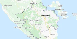 Peta Provinsi Sumatra Selatan