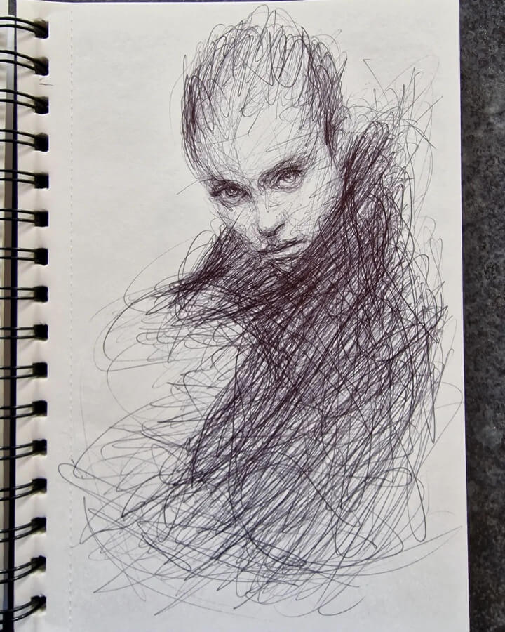 04-A-sweeping-portrait-Scribble-Portraits-Liz-Y-Ahmet-www-designstack-co