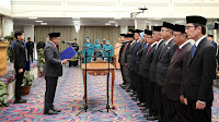 Pj. Gubernur Samsudin Lantik 12 Pejabat Pimpinan Tinggi Pratama di Lingkungan Pemprov Lampung